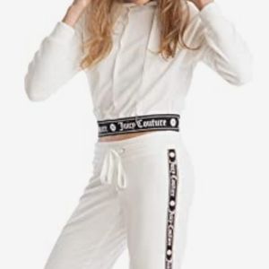 NWT - Juicy Couture Cropped hoodie velour